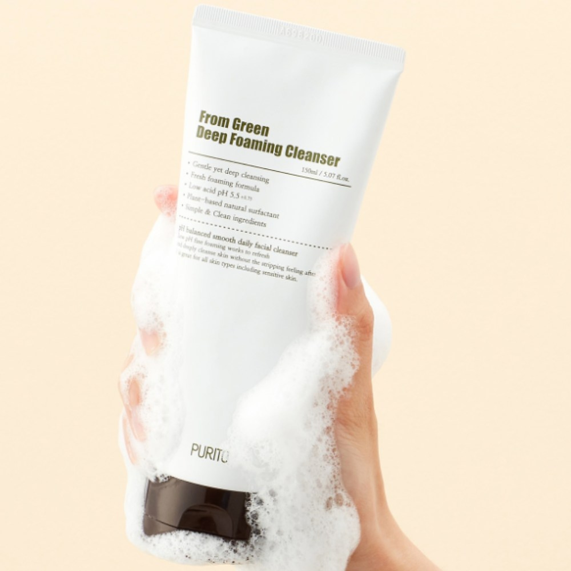 150 ML undefined From Green Spuma de curatare faciala From Green Deep 4 of 5 Spuma de curatare faciala From Green Deep