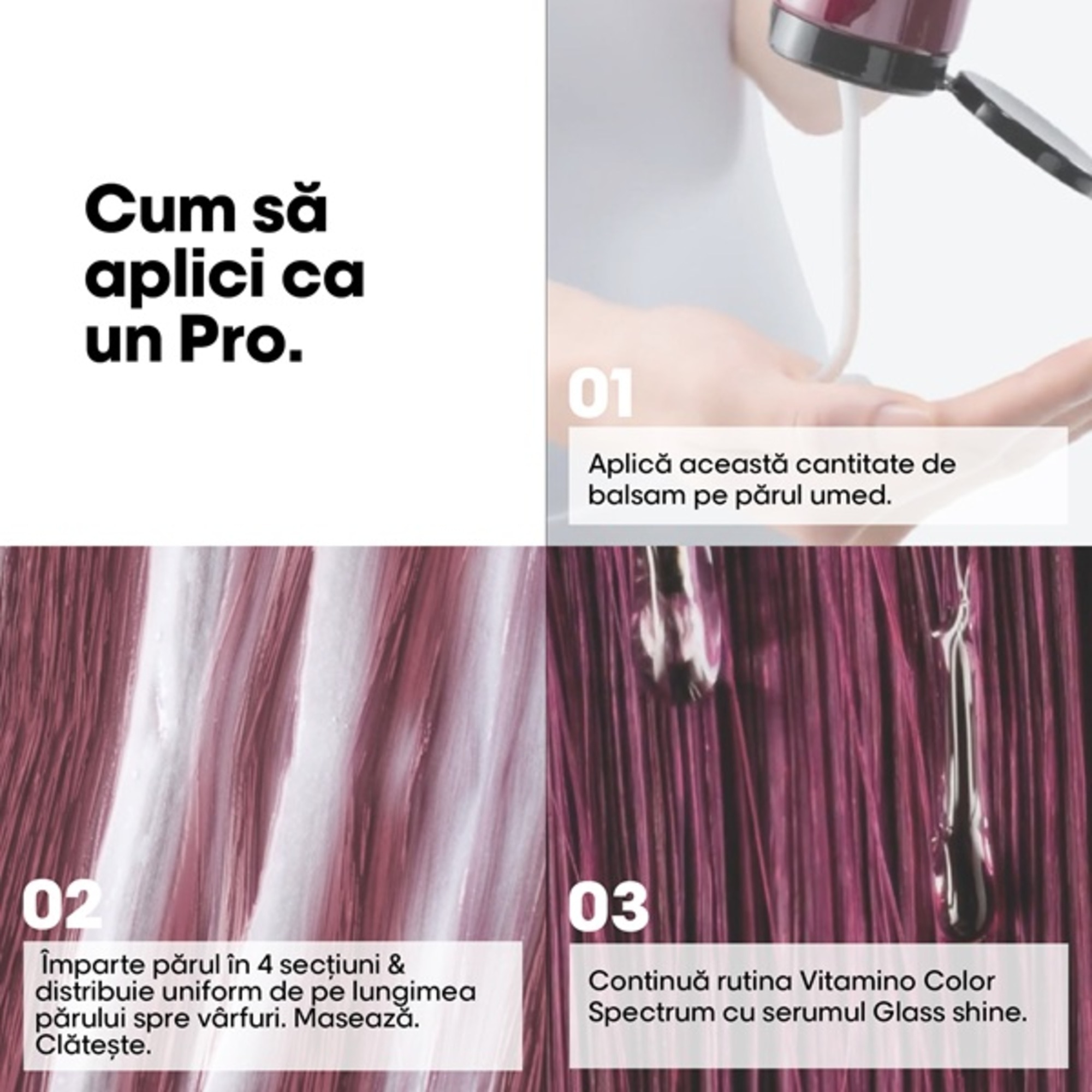 Balsam pentru par vopsit pentru fixarea culorii