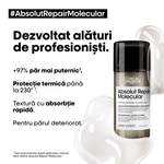 100 ML L'OREAL PROFESSIONNEL ABSOLUT REPAIR MOLECULAR Crema pentru par deteriorat  3 of 3 Crema pentru par deteriorat