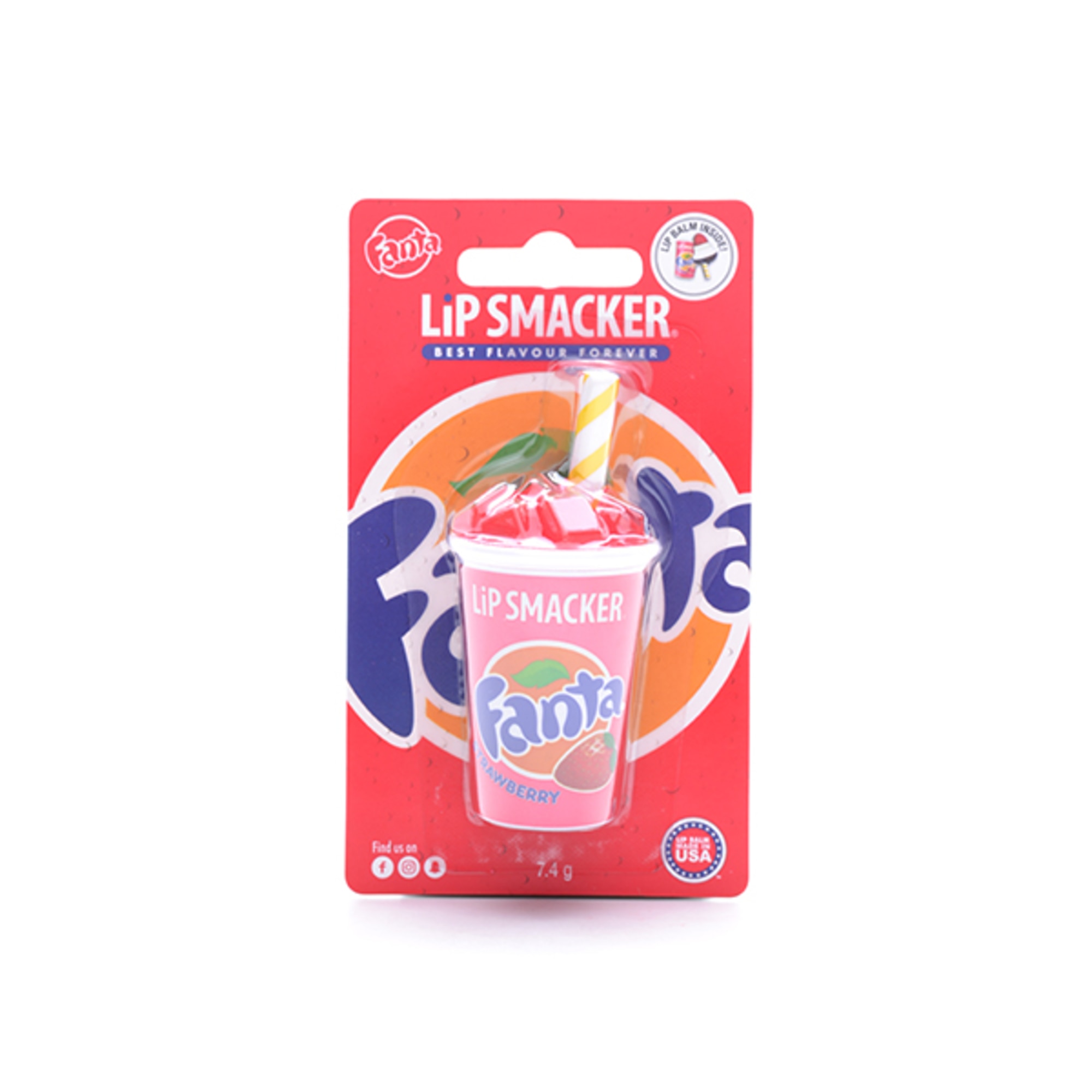 7 4 G LIP SMACKER LIP BALM Balsam de buze Coke Cup Fanta 1 of 5