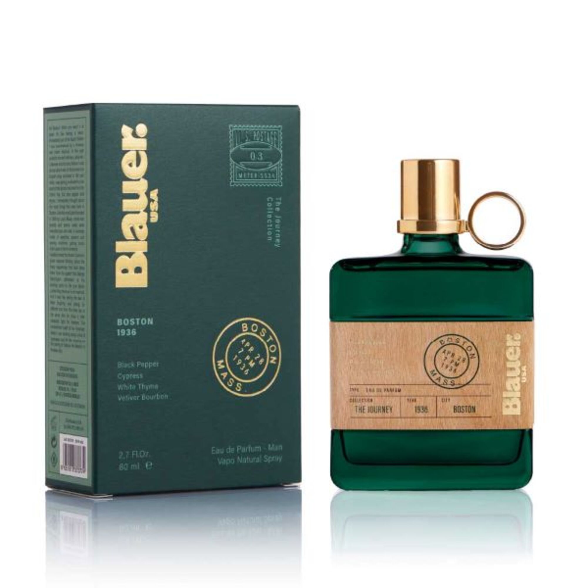 80 ML BLAUER BOSTON Blauer Journey Boston 1936 Apa de Parfum Man 1 of 3