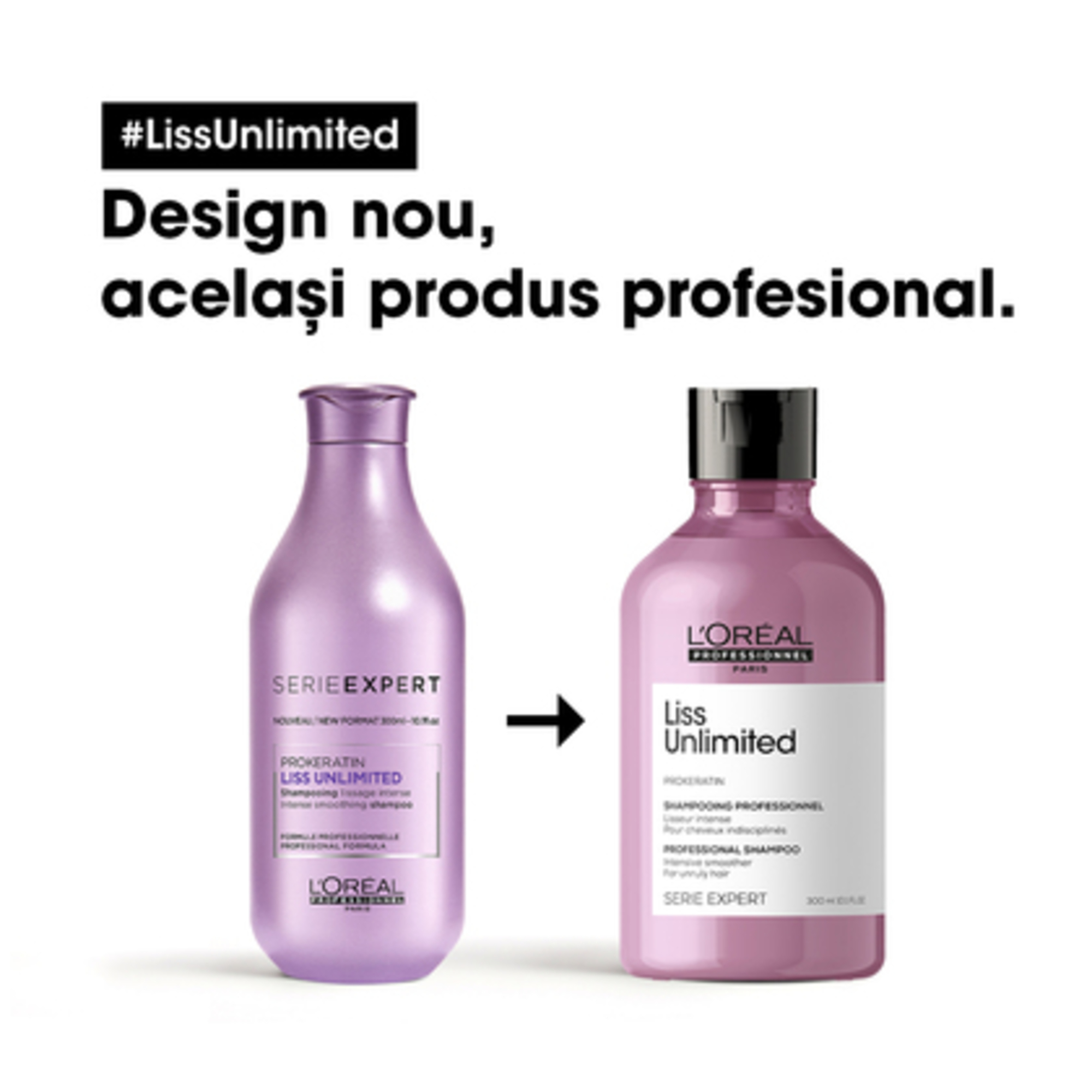 Sampon profesional pentru netezire intensa Serie Expert