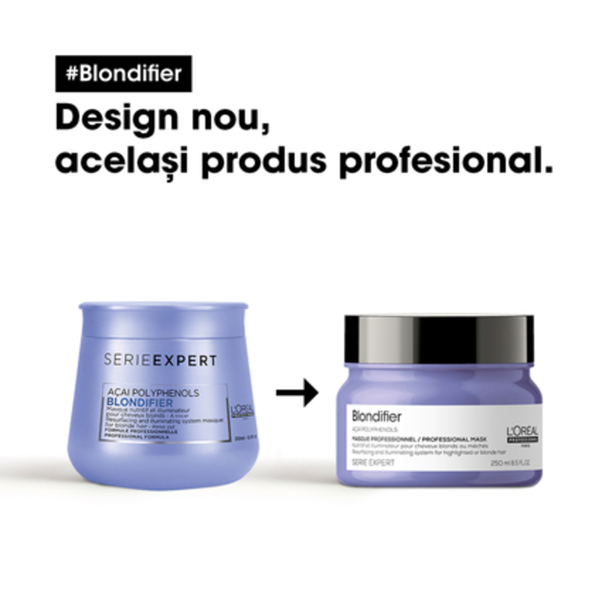 Masca reparatoare si iluminatoare pentru parul blond Serie Expert