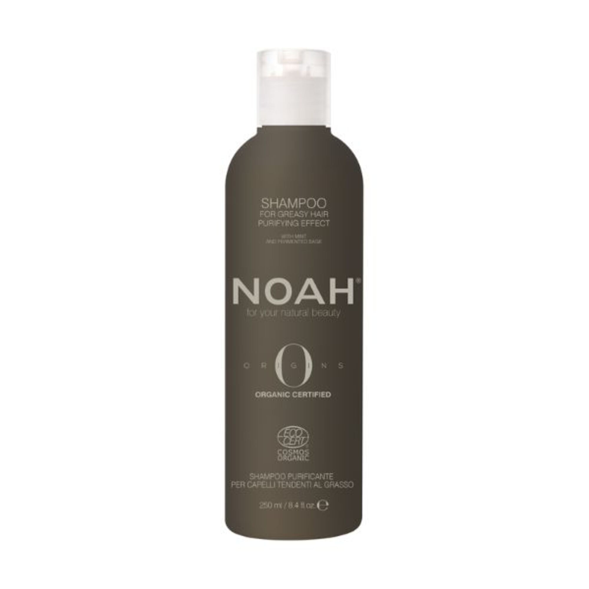 250 ML NOAH HAIR CARE Sampon BIO purificator cu ulei esential de menta pentru par si scalp gras 1 of 1