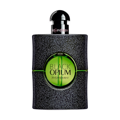 75 ML Yves Saint Laurent BLACK OPIUM Black Opium Illicit Green Apa de Parfum  1 of 3 