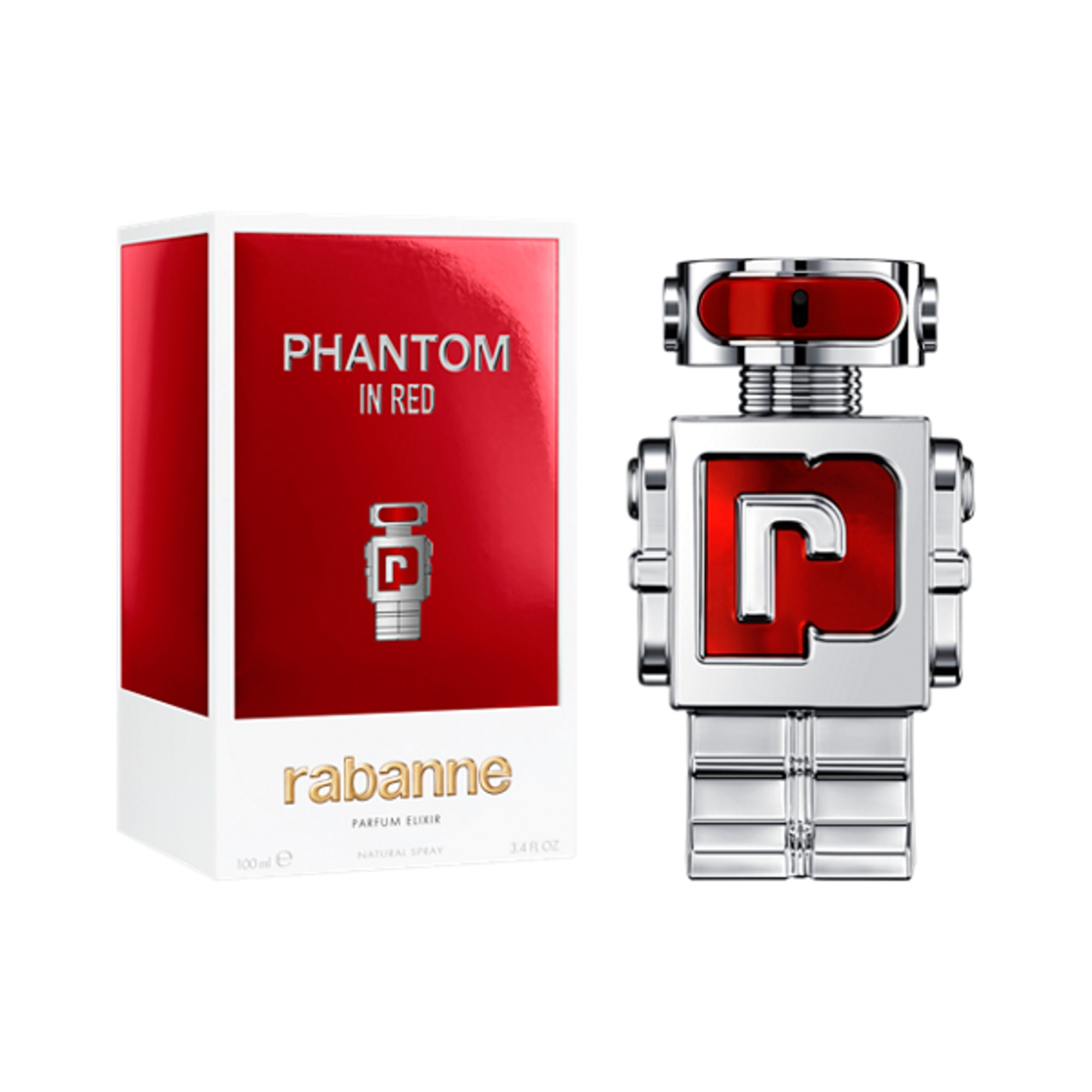 100 ML Rabanne Phantom Phantom In Red Parfum Elixir 3 of 7 Phantom In Red Parfum Elixir