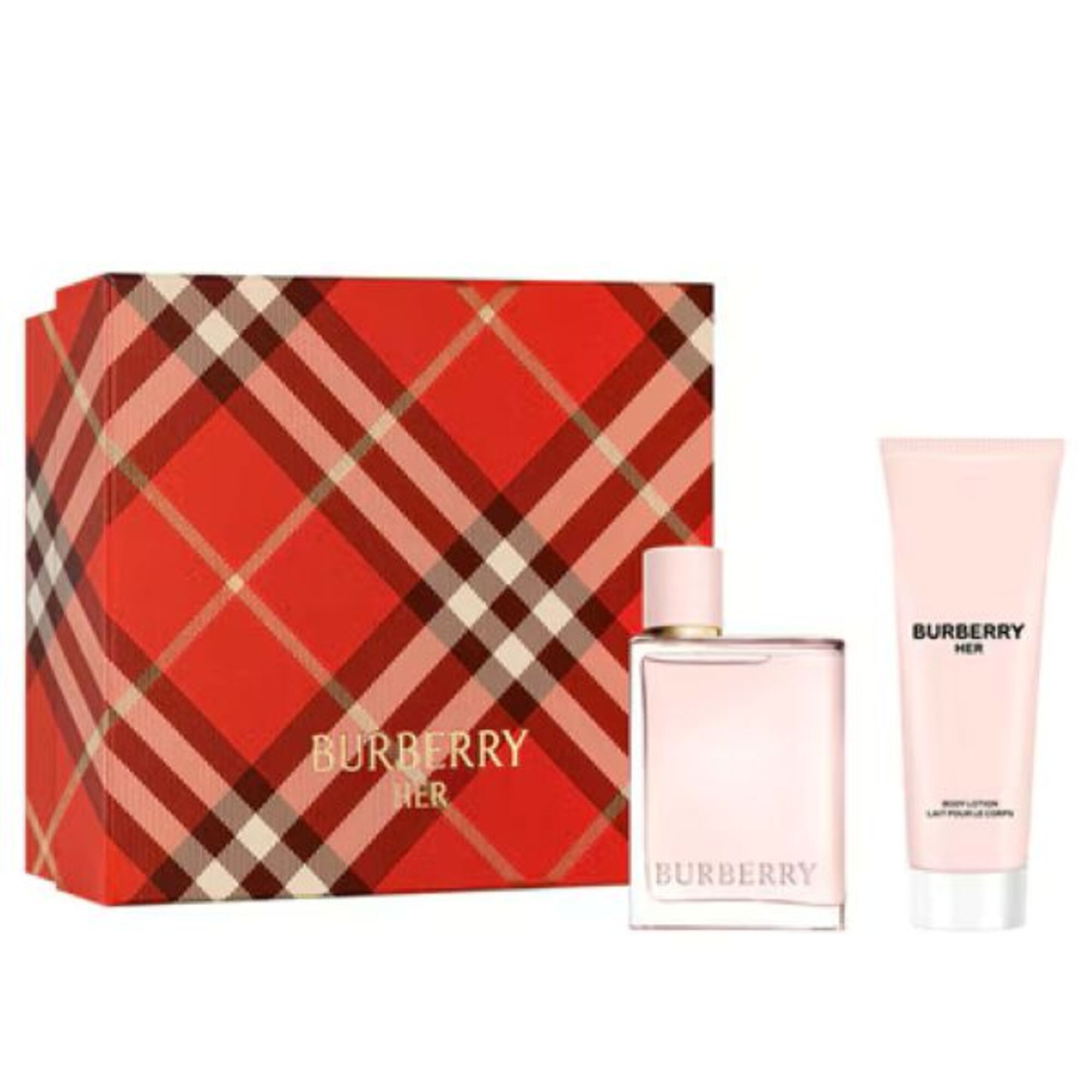 50+75 ML Burberry HER Set Burberry Her Apa de Parfum 1 of 2 Set Burberry Her Apa de Parfum