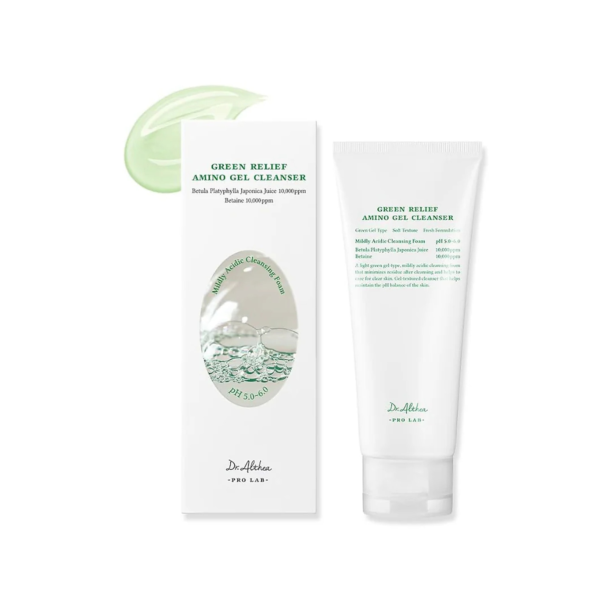 100 ML DRALTHEA SKIN-CARE Spuma de curatare calmanta Green Relief Amino  2 of 3 Spuma de curatare calmanta Green Relief Amino