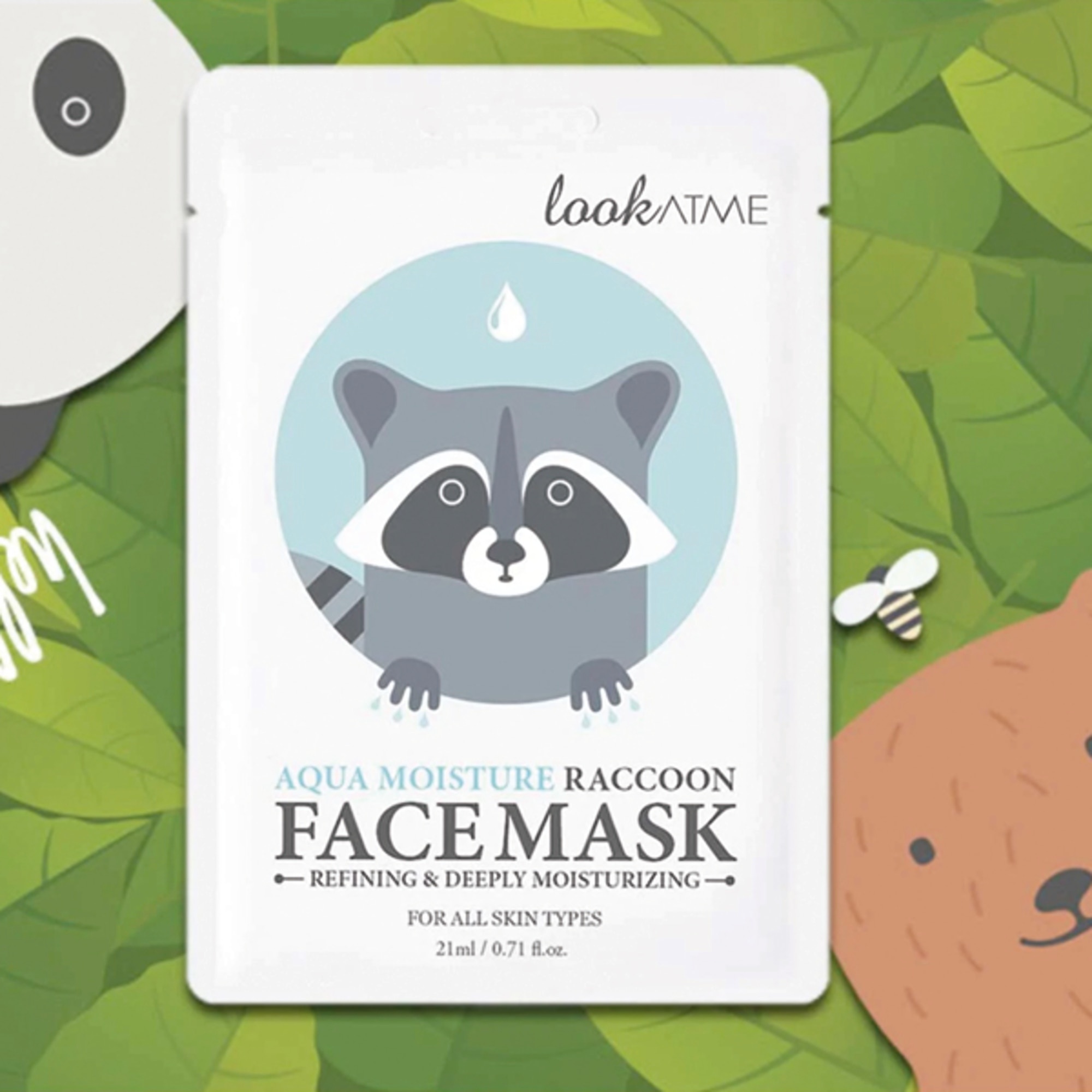 Masca pentru fata Aqua Moisture Raccoon