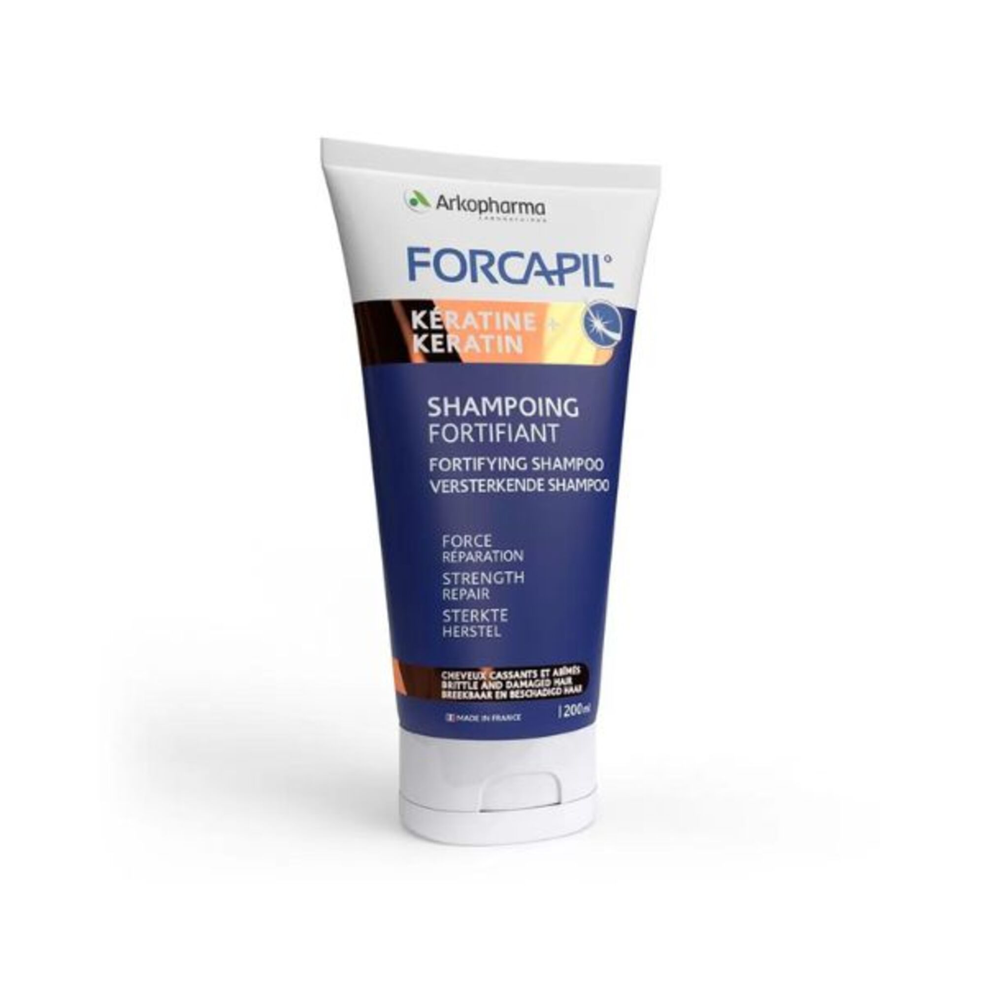 200 ML FORCAPIL FORCAPIL KERATINE Sampon fortifiant pentru par deteriorat  Sampon fortifiant pentru par deteriorat