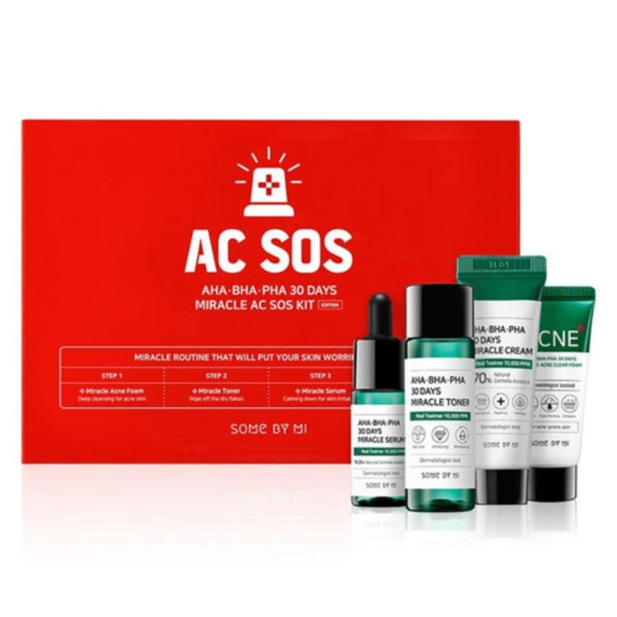 90 ML Some by Mi AHA-BHA-PHA Set de ingrijire pentru calatorie Miracle AC S.O.S 1 of 1