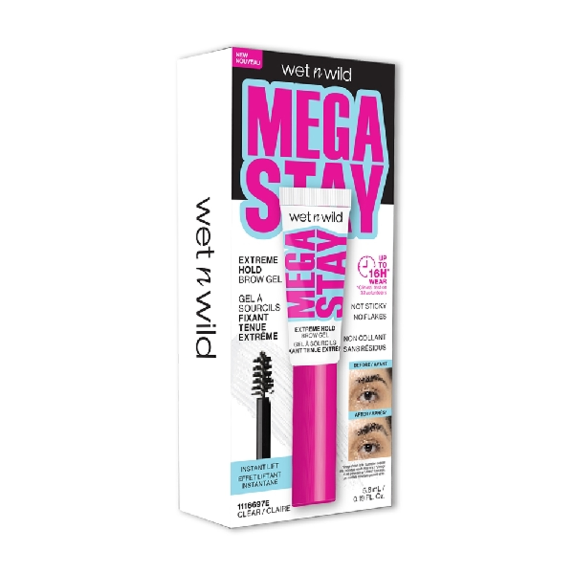 5.6 ML Wet N Wild Mega Stay Gel fixare sprancene Mega Stay 5 of 5 Gel fixare sprancene Mega Stay