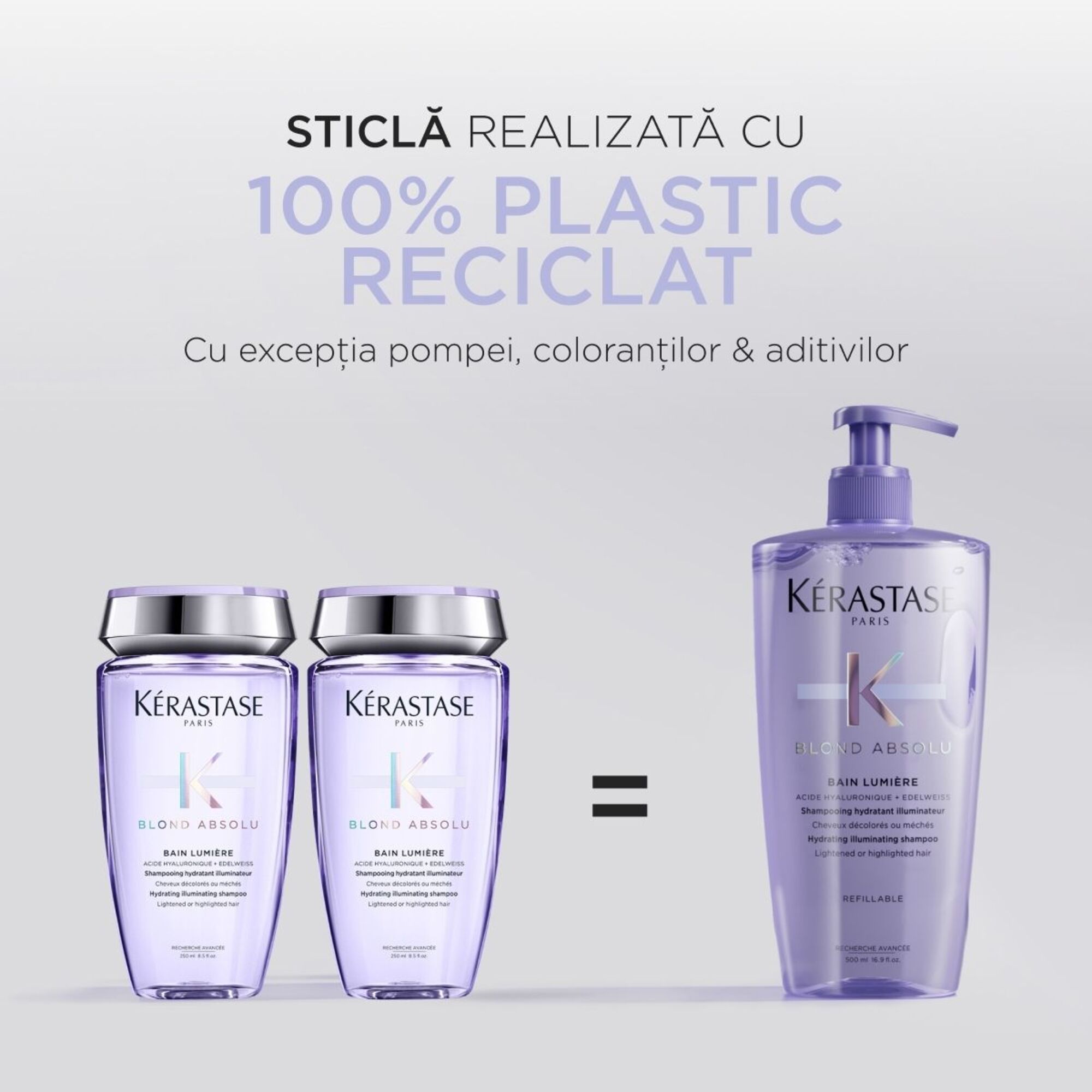 Sampon hidratant iluminator par blond Bain Lumiere