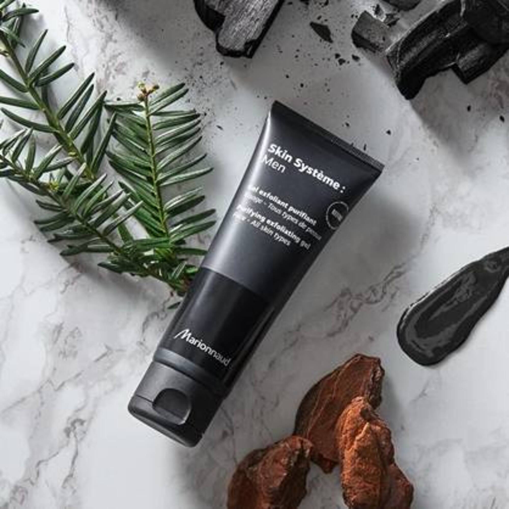 75 ML Marionnaud Skin Systeme MEN FACE CLEANSING Exfoliant pentru fata Purifying Exfoliating Gelcharcoal  1 of 3 
