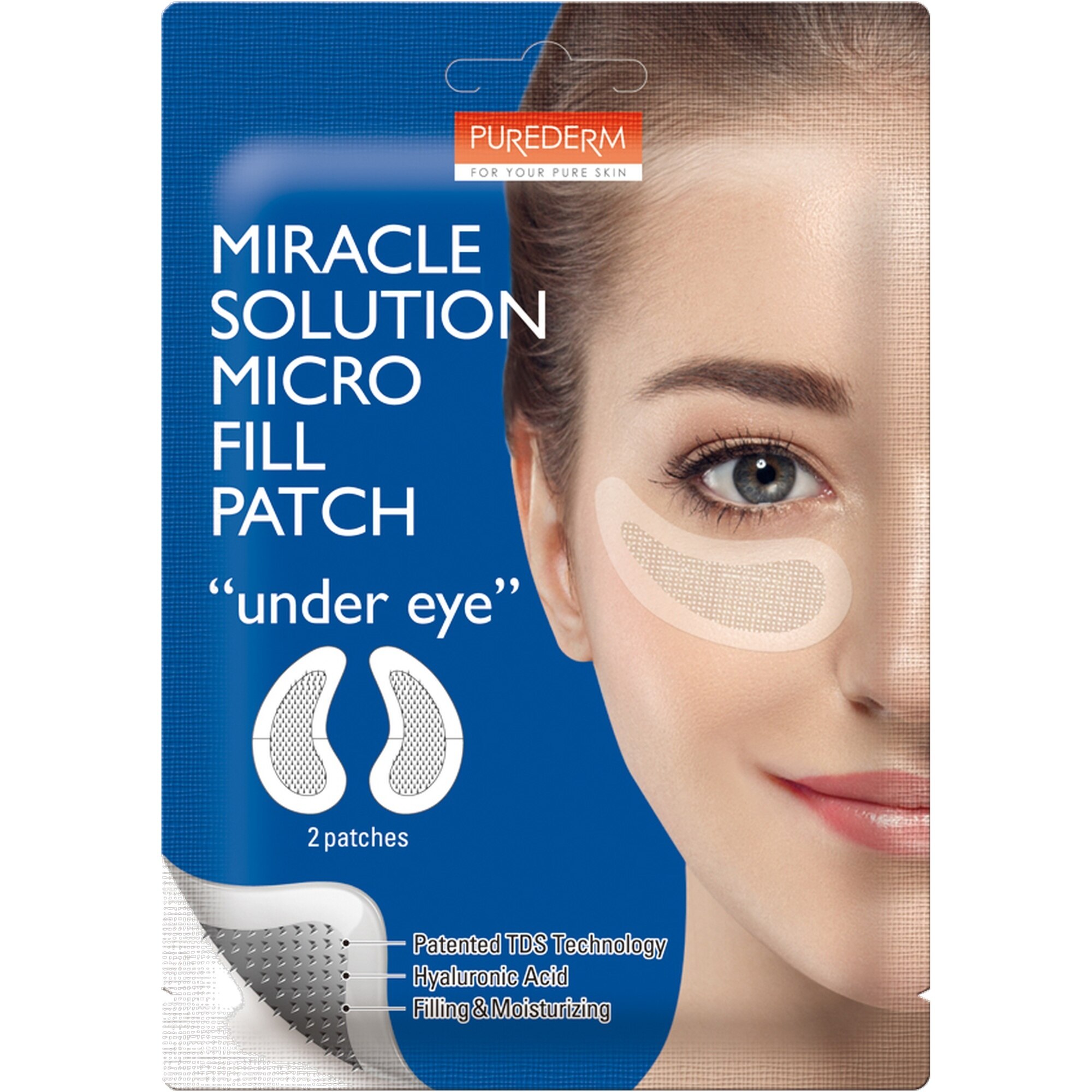 2 BUCATI PUREDERM Patch Plasturi microfiller antirid-Micro Fill patch Under Eye  1 of 2 