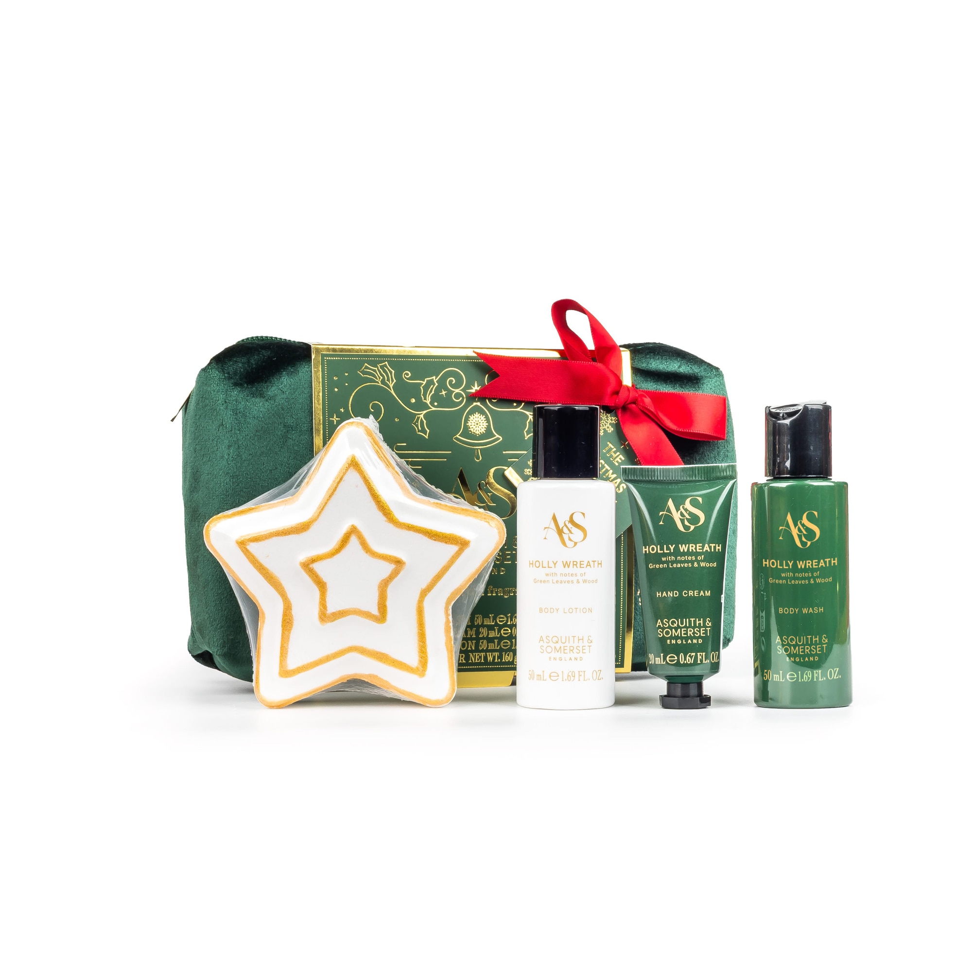 160+50+50+20 ML+G Somerset CHRISTMAS Set de ingrijire Holly Wreath 1 of 2 Set de ingrijire Holly Wreath