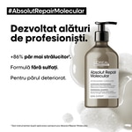 500 ML L'OREAL PROFESSIONNEL ABSOLUT REPAIR MOLECULAR Sampon pentru par deteriorat  3 of 3 Sampon pentru par deteriorat
