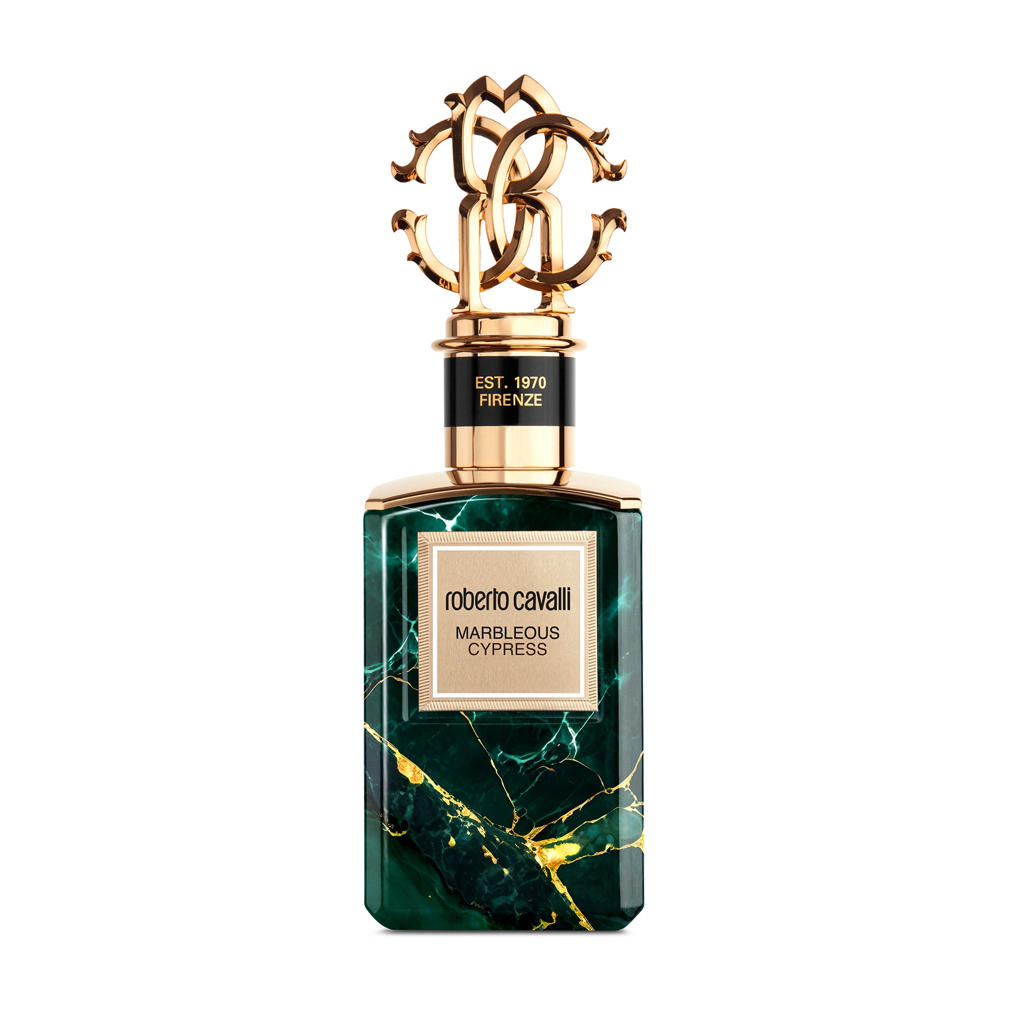100 ML Roberto Cavalli Gold Collection Gold Marbelous Cypress Apa de Parfum 1 of 3 Gold Marbelous Cypress Apa de Parfum
